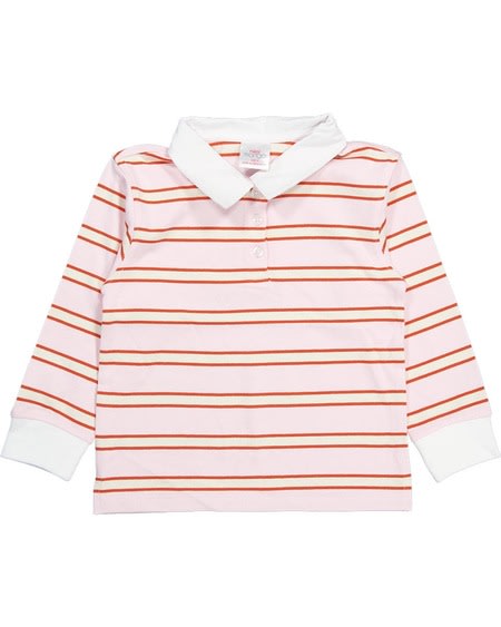 Toddler Girls Rugby Polo Top Toddler Girls Rugby Polo Top