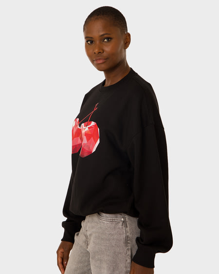 Womens Drop Shoulder Crew Neck Printed Sweater Womens Drop Shoulder Crew Neck Printed Sweater