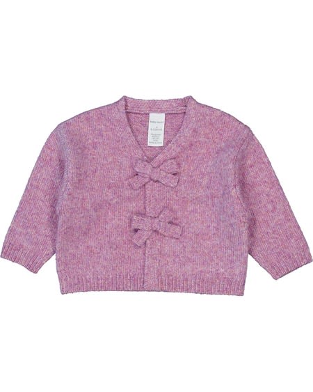 Baby Knitted Bow Front Cardigan Baby Knitted Bow Front Cardigan