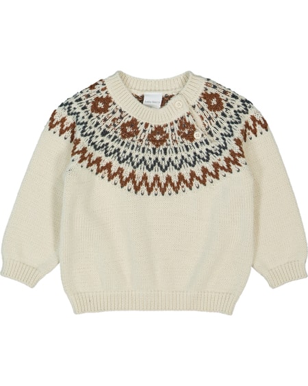 Baby Patterned Knitted Jumper Baby Patterned Knitted Jumper