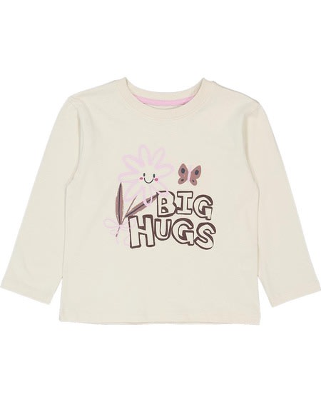 Toddler Girls Long Sleeve Multi Colour Print Tee Toddler Girls Long Sleeve Multi Colour Print Tee