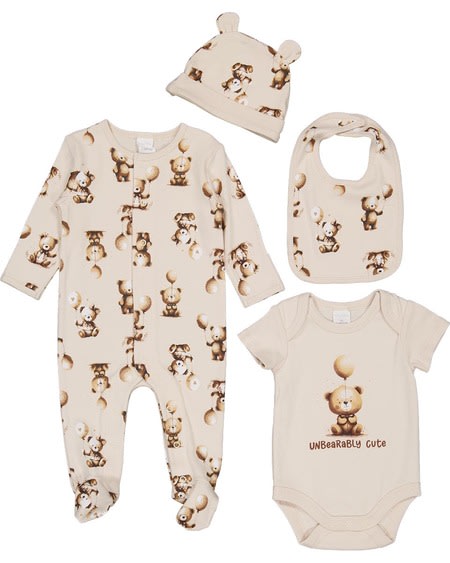 Baby Cotton 4 Piece Starter Pack Baby Cotton 4 Piece Starter Pack