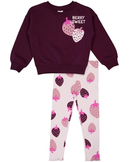 Toddler Girls Two Piece Sweat And Legging Set Toddler Girls Two Piece Sweat And Legging Set