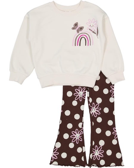 Toddler Girls Two Piece Sweat And Legging Set Toddler Girls Two Piece Sweat And Legging Set