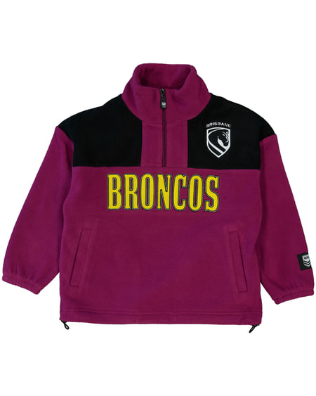 Broncos NRL Toddler Polar Fleece Zip Sweat Broncos NRL Toddler Polar Fleece Zip Sweat