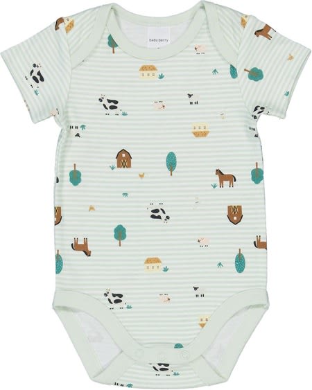 Baby Short Sleeve Cotton Interlock Bodysuit Baby Short Sleeve Cotton Interlock Bodysuit
