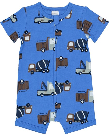 Baby Short Sleeve Zip Romper Baby Short Sleeve Zip Romper