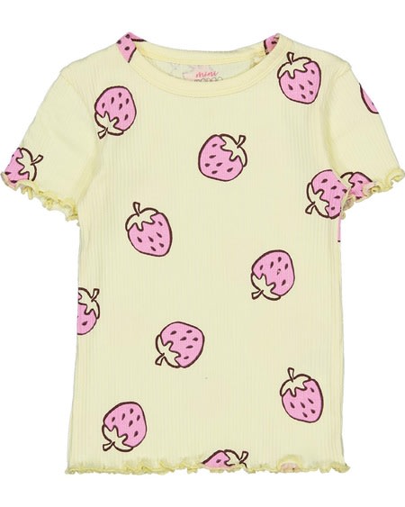 Toddler Girls Printed Rib Tee Toddler Girls Printed Rib Tee