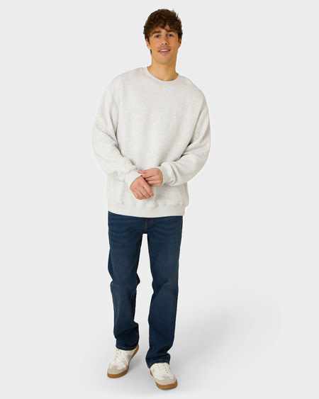 Mens Ls Jaquard Crew Neck Sweatshirt Mens Ls Jaquard Crew Neck Sweatshirt