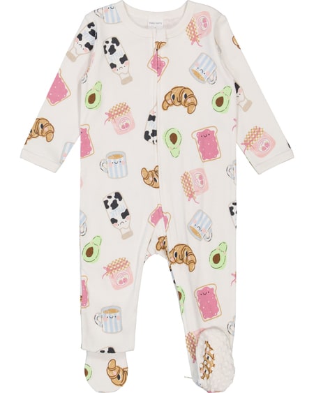 Baby Cotton 2-Way Zip Romper Baby Cotton 2-Way Zip Romper