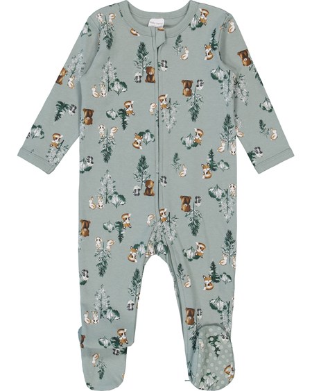 Baby Cotton 2-Way Zip Romper Baby Cotton 2-Way Zip Romper