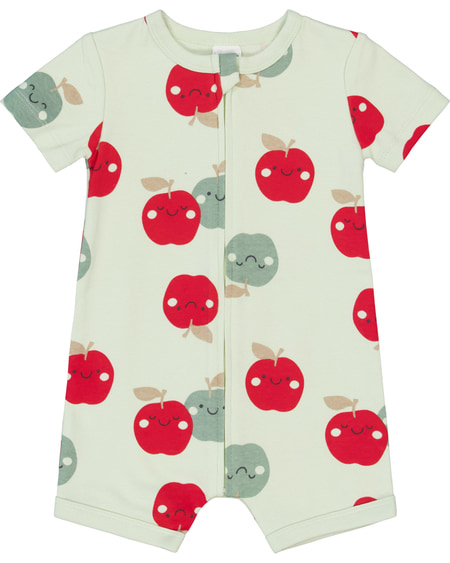 Baby Short Sleeve Zip Romper Baby Short Sleeve Zip Romper