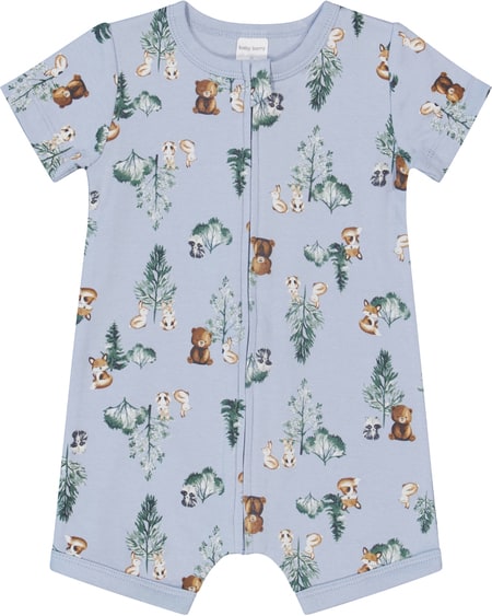 Baby Short Sleeve Zip Romper Baby Short Sleeve Zip Romper