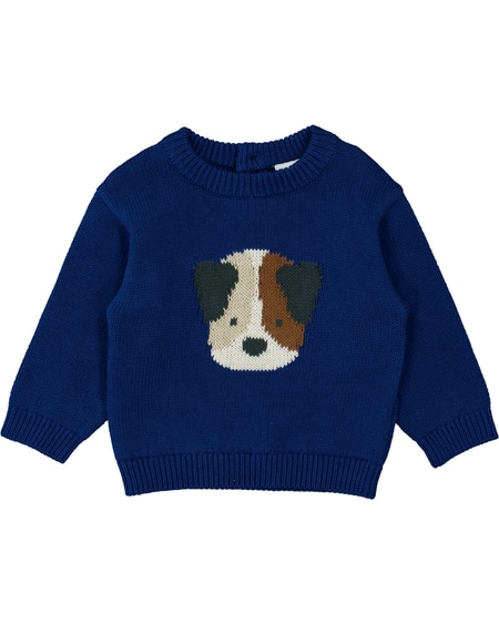 Baby Cotton Knitted Pattern Jumper Baby Cotton Knitted Pattern Jumper