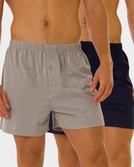 Mens 2 Pack Knit Boxer Mens 2 Pack Knit Boxer