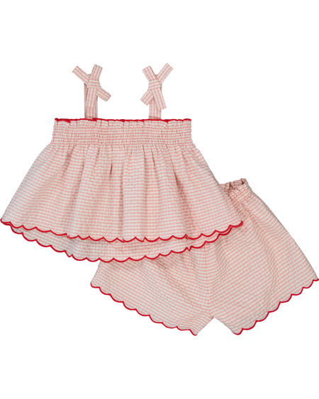 Baby Gingham Top And Shorts Set Baby Gingham Top And Shorts Set
