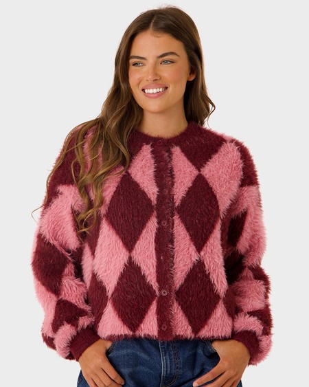 Argyle Knit Cardigan Argyle Knit Cardigan
