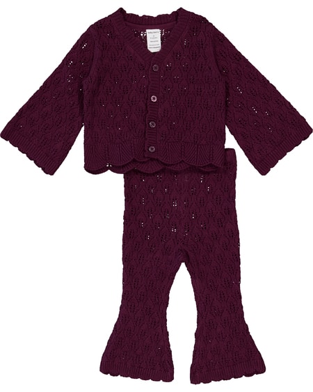 Baby Cardigan And Flare Set Baby Cardigan And Flare Set