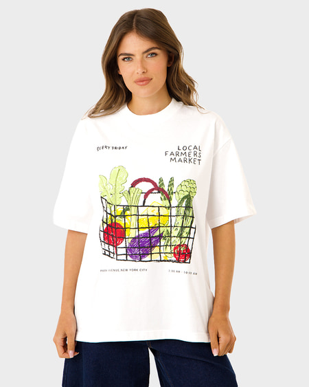 Womens Heavy Weight Printed Tee Womens Heavy Weight Printed Tee