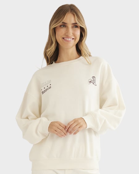 Womens Drop Shoulder Crew Neck Printed Sweater Womens Drop Shoulder Crew Neck Printed Sweater