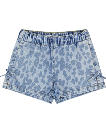 Toddler Girls Printed Denim Short Toddler Girls Printed Denim Short