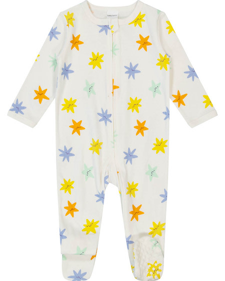 Baby Cotton 2-Way Zip Romper Baby Cotton 2-Way Zip Romper