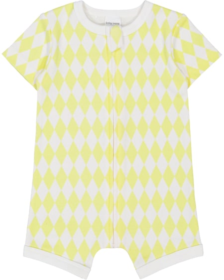 Baby Cotton Short Sleeve Zip Romper Baby Cotton Short Sleeve Zip Romper