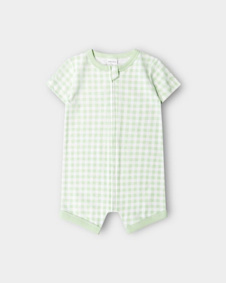 Baby Short Sleeve Zip Romper Baby Short Sleeve Zip Romper
