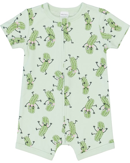Baby Short Sleeve Zip Romper Baby Short Sleeve Zip Romper