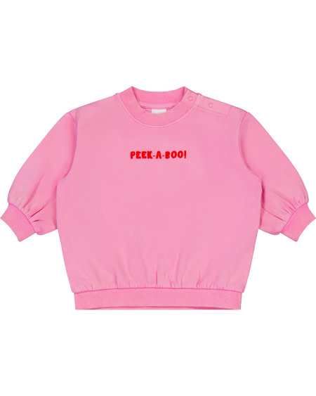 Baby Vintage Wash Fleece Sweat With Embroidery Baby Vintage Wash Fleece Sweat With Embroidery