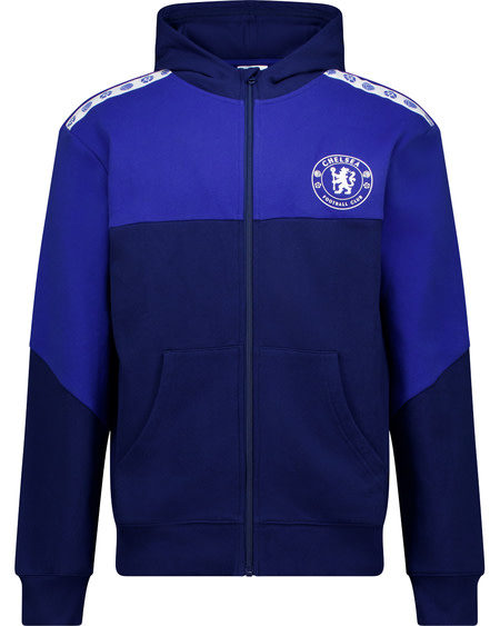 Chelsea FC Adults Retro Zip Hoodie Chelsea FC Adults Retro Zip Hoodie