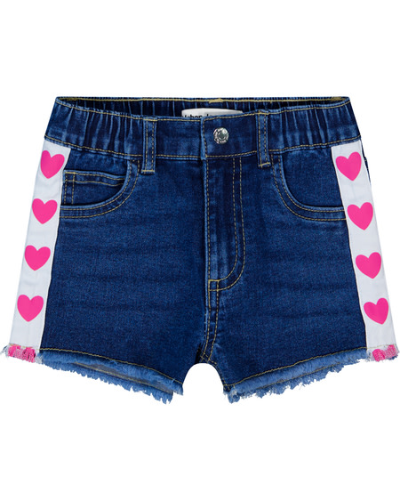Toddler Girls Tape Denim Short Toddler Girls Tape Denim Short