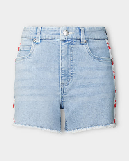 Girls Distressed Denim Short Girls Distressed Denim Short