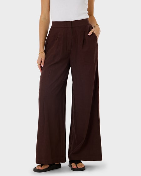 Womens Tailored Linen Blend Pant Womens Tailored Linen Blend Pant