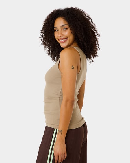 Womens Scoop Neck Rib Tank Womens Scoop Neck Rib Tank