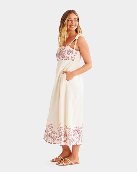 Womens Embroidered Wild Bloom Dress Womens Embroidered Wild Bloom Dress