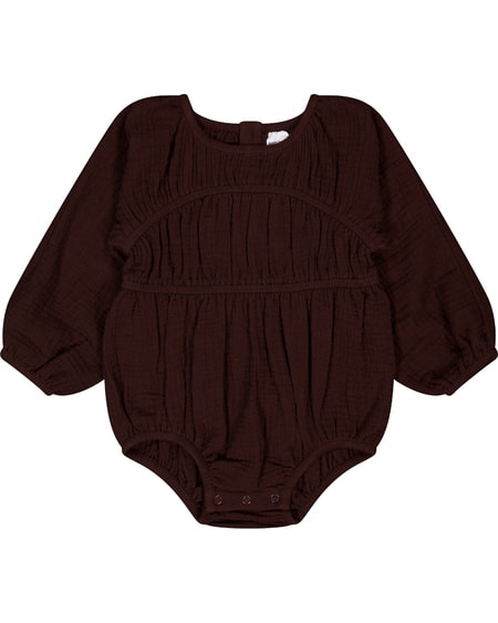 Baby Balloon Romper With Gathers Baby Balloon Romper With Gathers