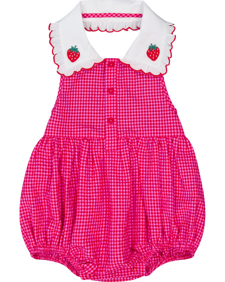 Baby Bubble Romper With Peter Pan Collar Baby Bubble Romper With Peter Pan Collar