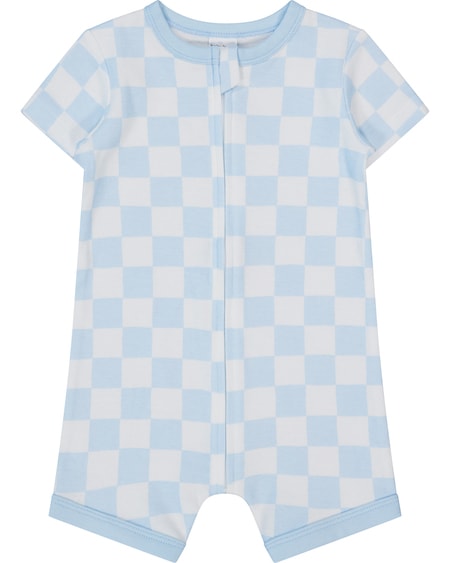 Baby Short Sleeve Zip Romper Baby Short Sleeve Zip Romper
