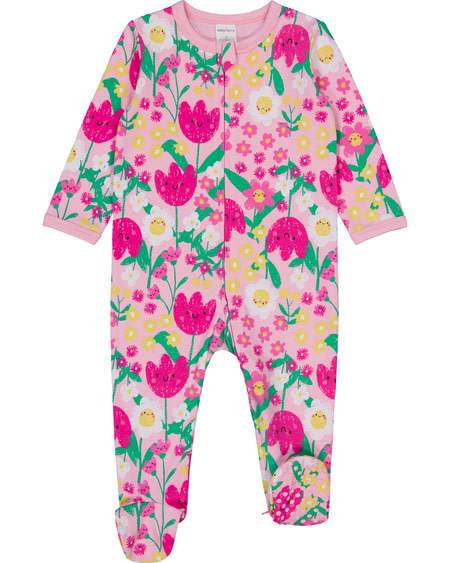 Baby Cotton 2-Way Zip Romper Baby Cotton 2-Way Zip Romper