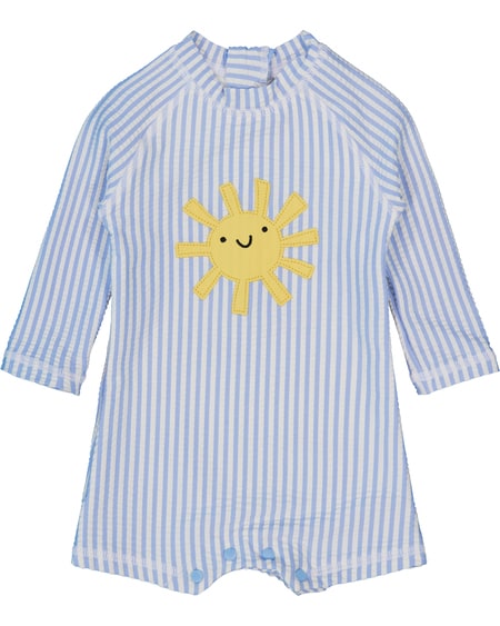 Baby Long Sleeve Swimsuit With Applique Design Baby Long Sleeve Swimsuit With Applique Design