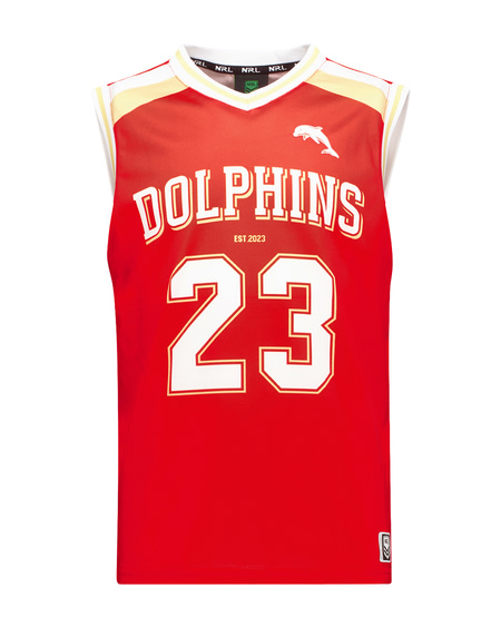 Dolphins NRL Youth Mesh Muscle Tank Top Dolphins NRL Youth Mesh Muscle Tank Top