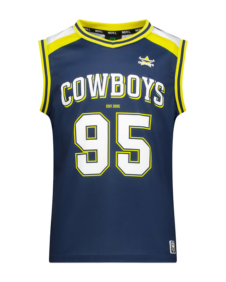 Cowboys NRL Youth Mesh Muscle Tank Top Cowboys NRL Youth Mesh Muscle Tank Top
