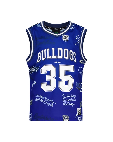 Bulldogs NRL Toddler Muscle Tank Top Bulldogs NRL Toddler Muscle Tank Top