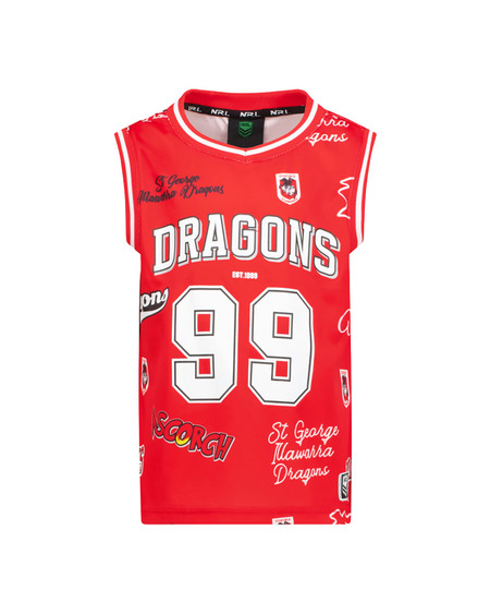 Dragons NRL Toddler Muscle Tank Top Dragons NRL Toddler Muscle Tank Top