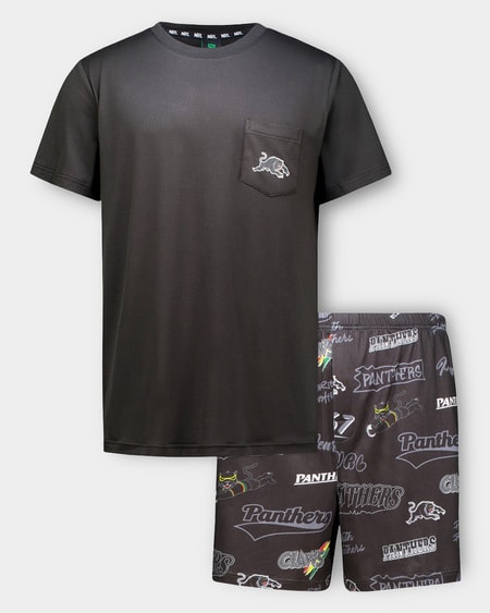 Panthers NRL Adult Pyjama Set Panthers NRL Adult Pyjama Set