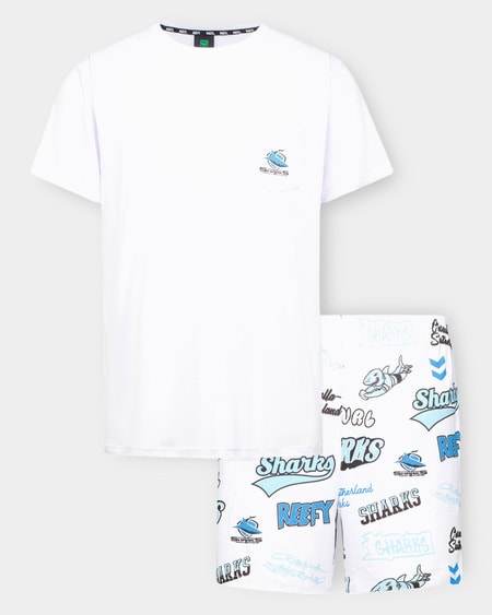 Sharks NRL Adult Pyjama Set Sharks NRL Adult Pyjama Set
