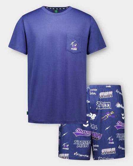 Storm NRL Adult Pyjama Set Storm NRL Adult Pyjama Set