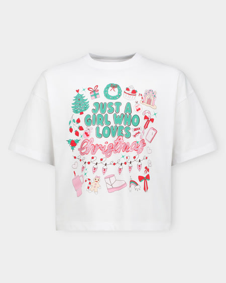 Girls Christmas Tee Girls Christmas Tee