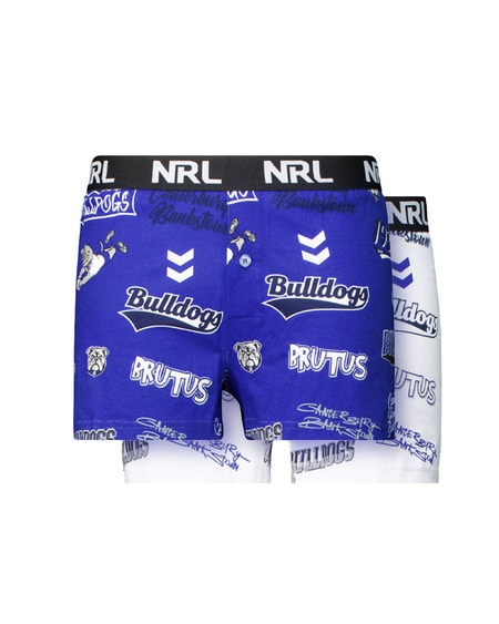 Bulldogs NRL Youth Boxer Short 2 Pack Bulldogs NRL Youth Boxer Short 2 Pack